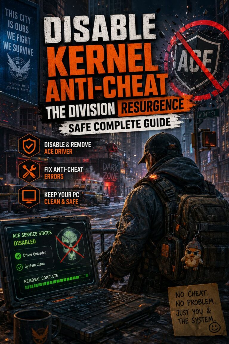 How to Disable Kernel Anti-Cheat in The Division Resurgence: Safe Complete Guide How to Disable Kernel Anti-Cheat in The Division Resurgence: Safe Complete Guide
