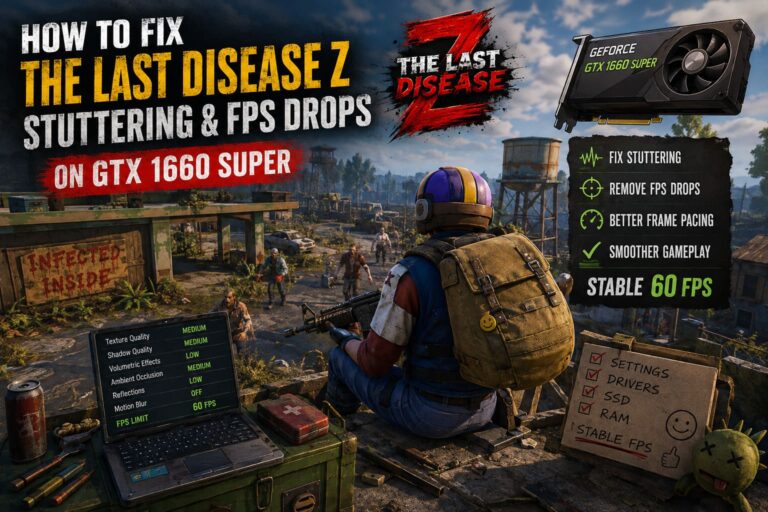 How to Fix The Last Disease Z Stuttering and FPS Drops on GTX 1660 Super How to Fix The Last Disease Z Stuttering and FPS Drops on GTX 1660 Super