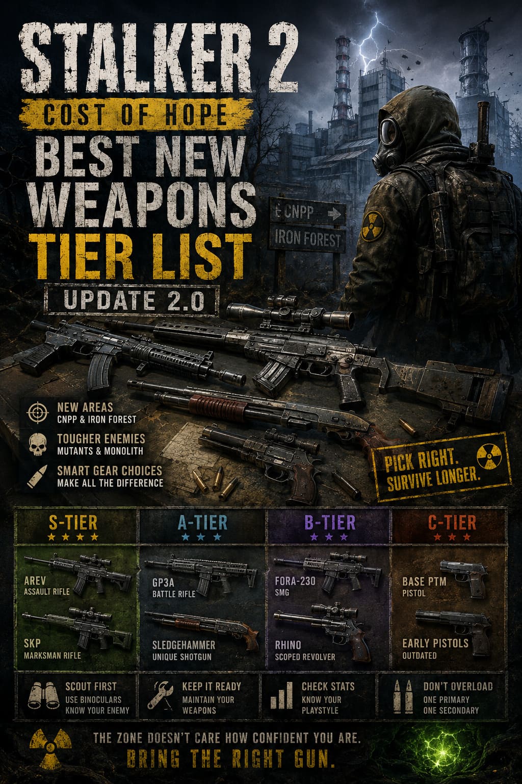 STALKER 2 Cost of Hope Best New Weapons Tier List (Update 2.0) STALKER 2 Cost of Hope Best New Weapons Tier List (Update 2.0)