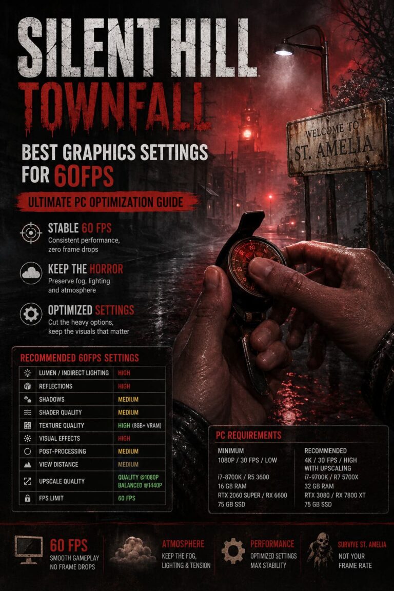 Best Graphics Settings for 60fps Silent Hill Townfall: Ultimate PC Optimization Guide