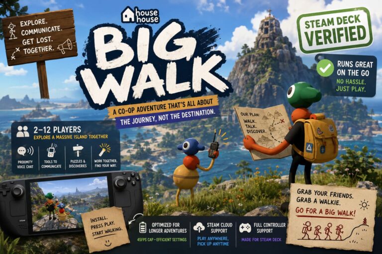 Big Walk Steam Deck Verified Status: How to Play House House's New Game on the Go Big Walk Steam Deck Verified Status: How to Play House House’s New Game on the Go