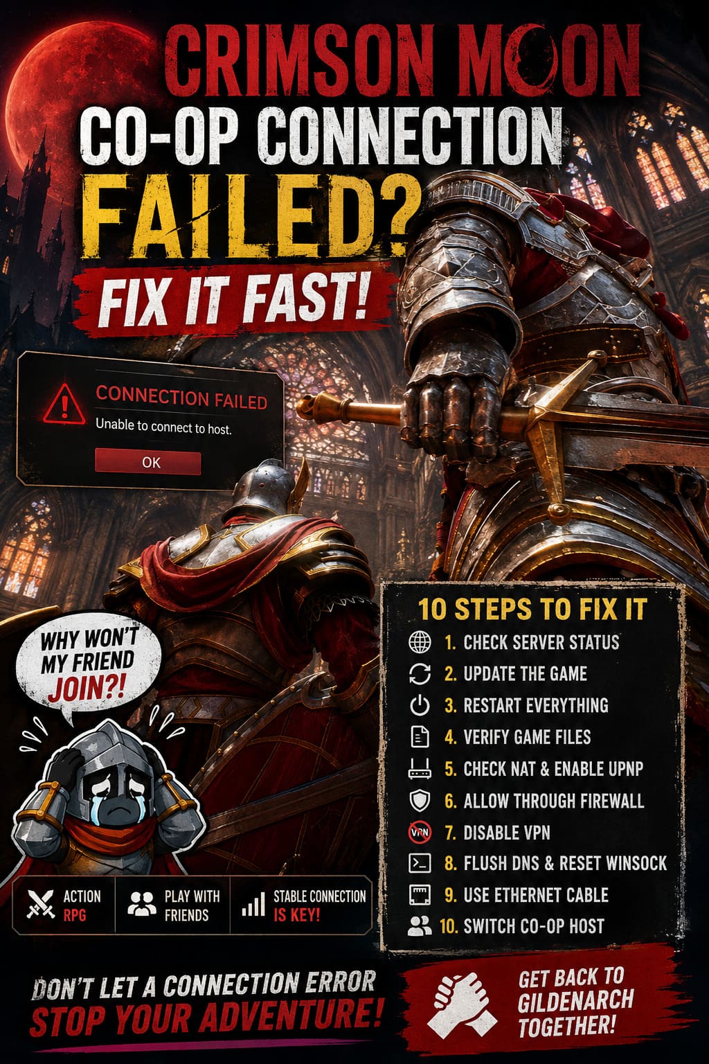 How to Fix Crimson Moon Co-Op Connection Failed Error: Complete Troubleshooting Guide