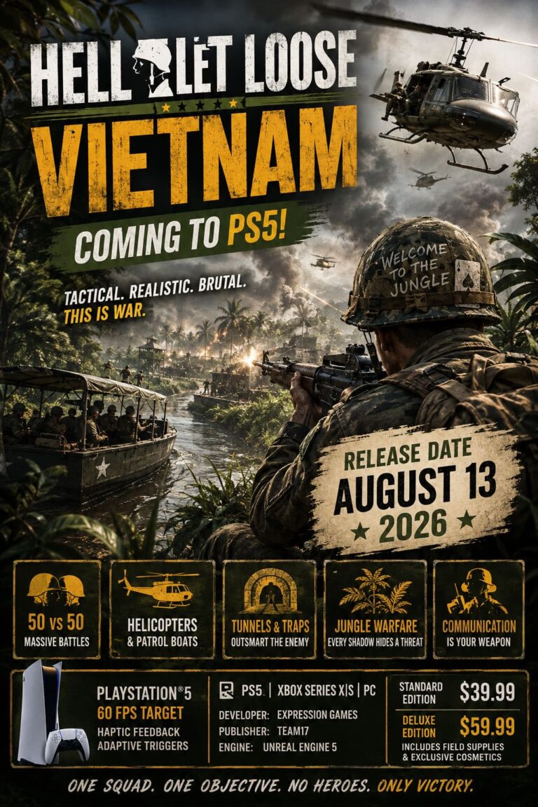 Is Hell Let Loose: Vietnam Coming to PS5? Release Date and Latest Dev News Is Hell Let Loose: Vietnam Coming to PS5? Release Date and Latest Dev News