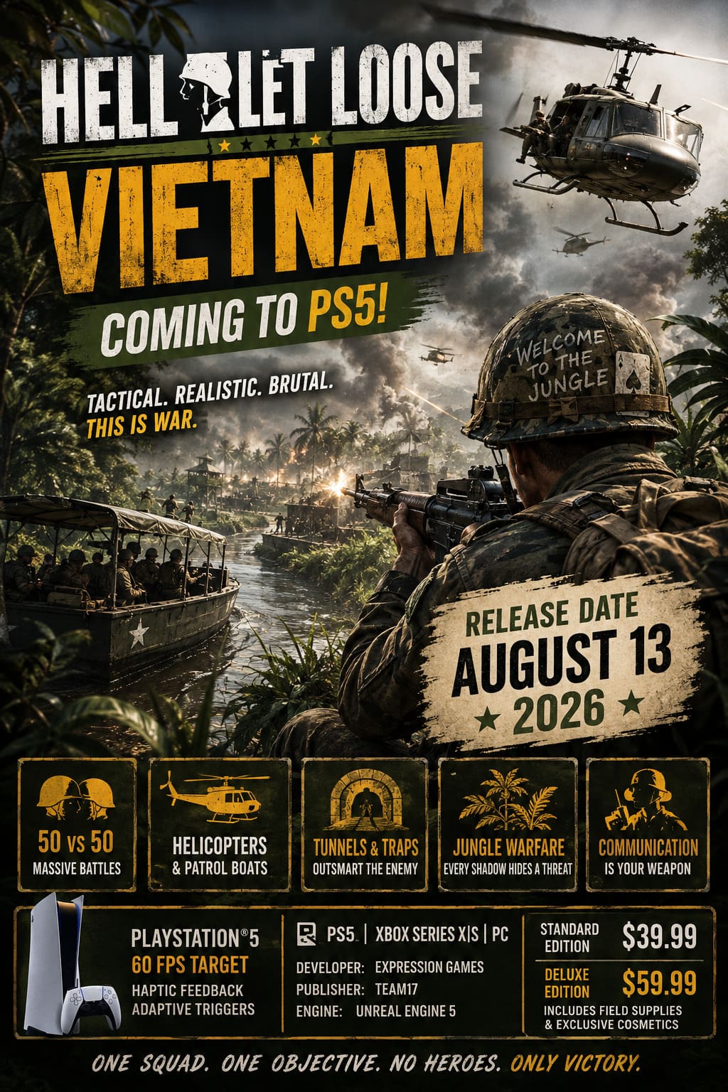 Is Hell Let Loose: Vietnam Coming to PS5? Release Date and Latest Dev News Is Hell Let Loose: Vietnam Coming to PS5? Release Date and Latest Dev News