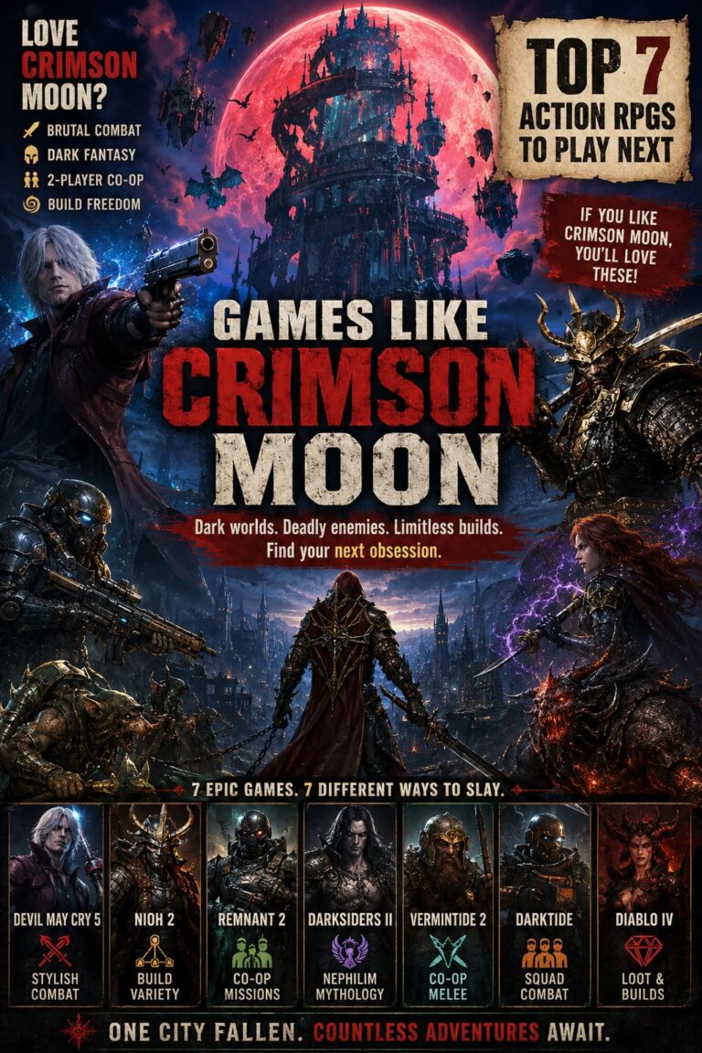 Games Like Crimson Moon by ProbablyMonsters: Top Action RPGs to Play Next