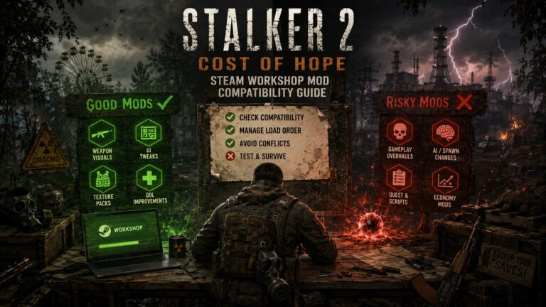 STALKER 2 Cost of Hope Steam Workshop Mod Compatibility Guide
