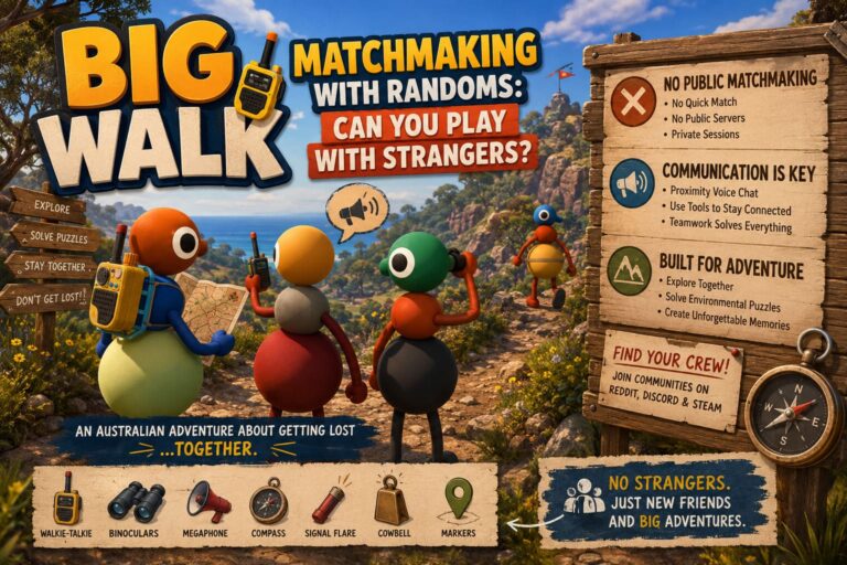 Big Walk Game Matchmaking With Randoms: Can You Play With Strangers? Big Walk Game Matchmaking With Randoms: Can You Play With Strangers?