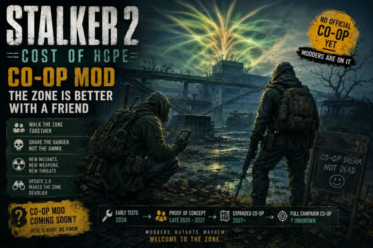 STALKER 2 Cost of Hope Multiplayer Co-Op Mod Release Date, Rumors, and Modding Scene Guide STALKER 2 Cost of Hope Multiplayer Co-Op Mod Release Date, Rumors, and Modding Scene Guide