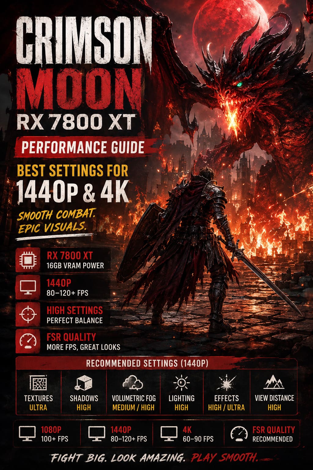 Crimson Moon RX 7800 XT Performance Guide: Best Settings for 1440p & 4K