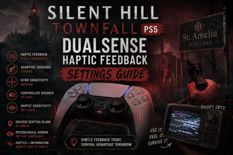 Silent Hill Townfall PS5 DualSense Haptic Feedback Settings Guide Silent Hill Townfall PS5 DualSense Haptic Feedback Settings Guide