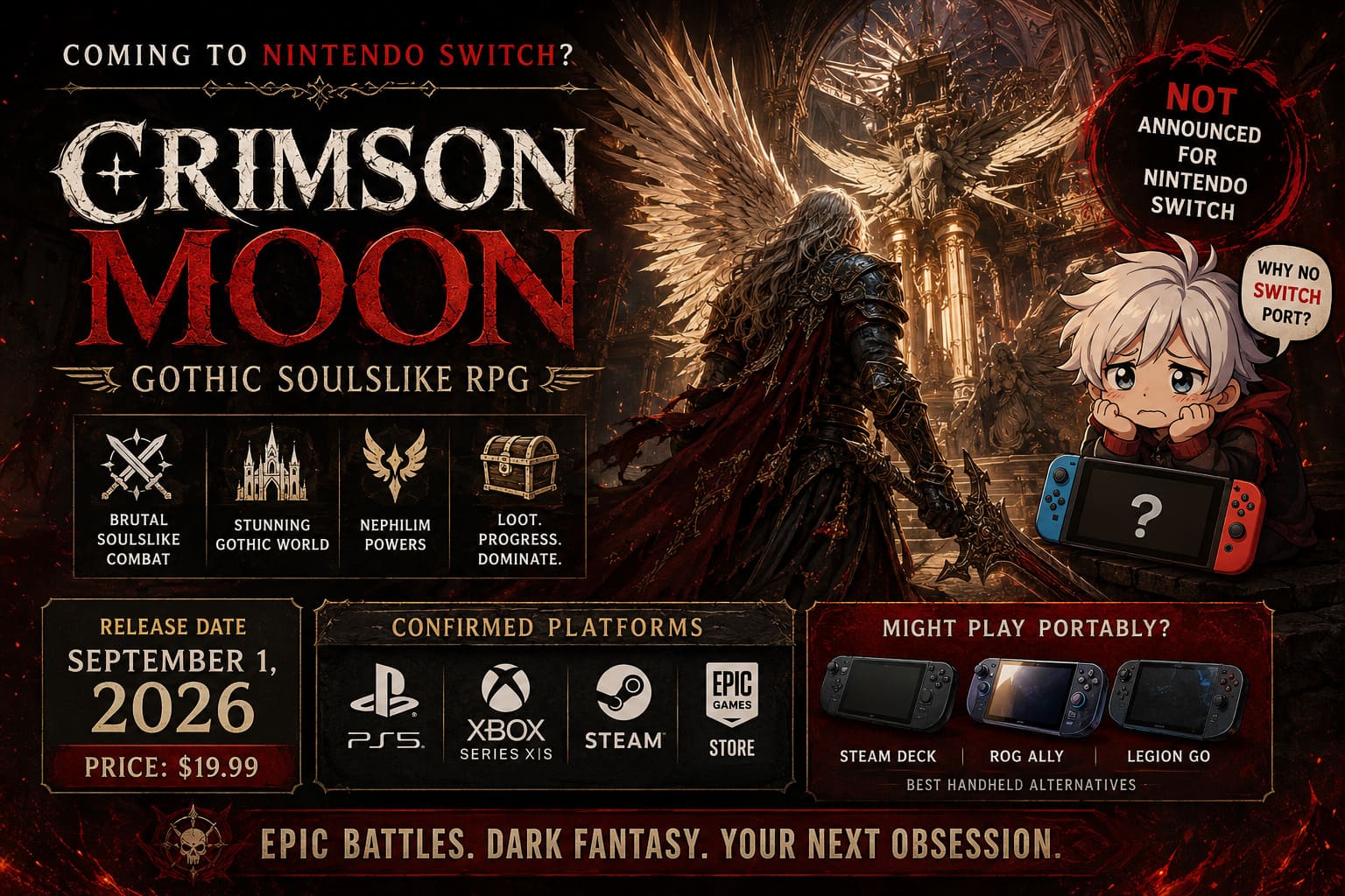 Is Crimson Moon Coming to Nintendo Switch? Everything We Know About ProbablyMonsters' Gothic RPG