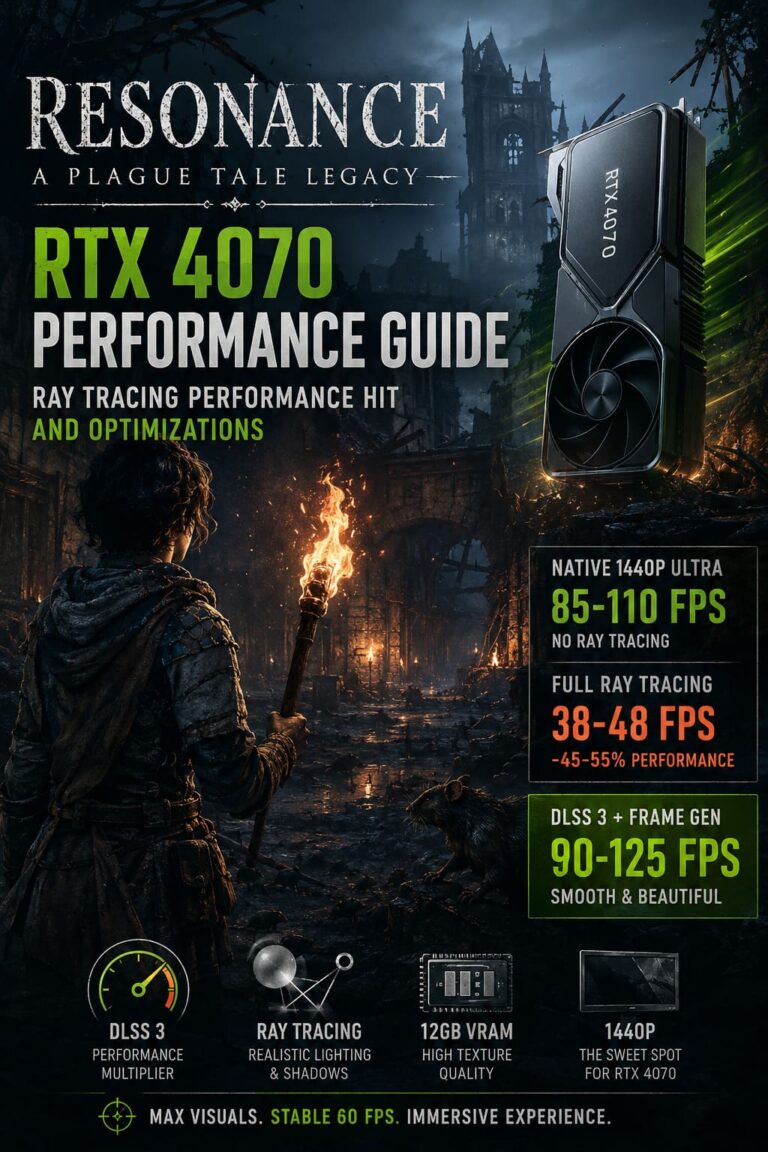 RTX 4070 Performance Guide: Resonance: A Plague Tale Legacy Ray Tracing Performance Hit and Optimizations
