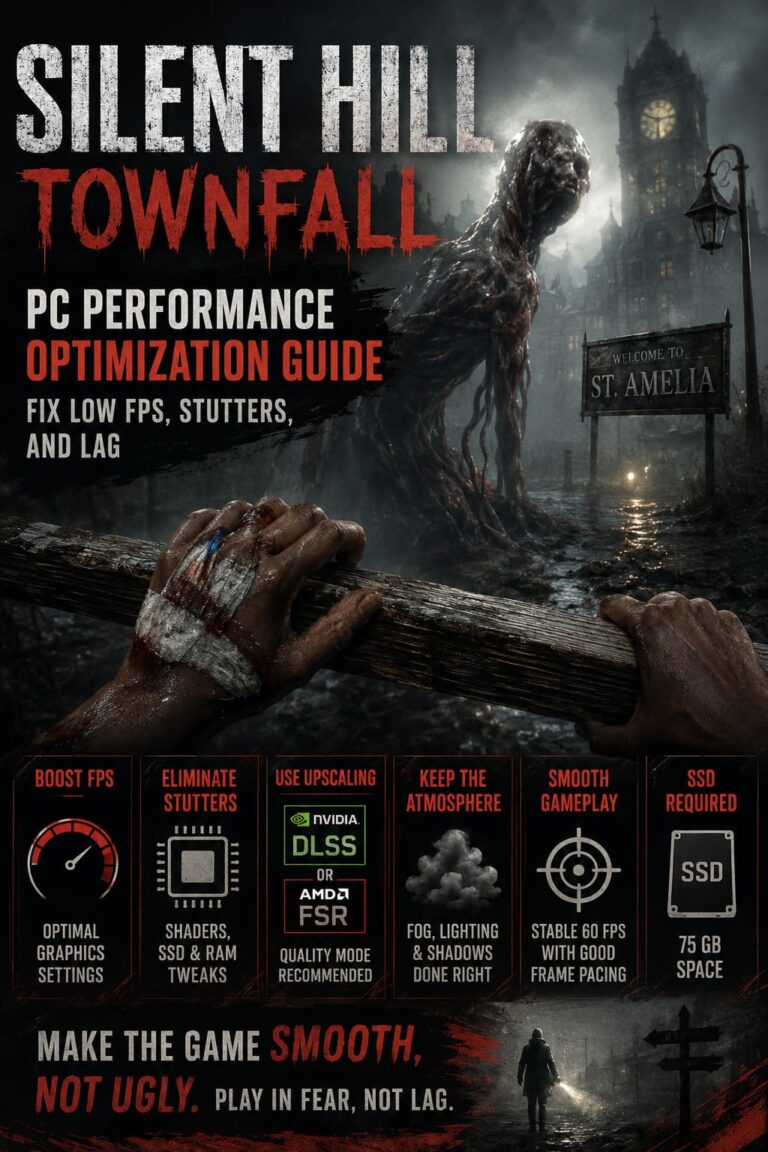 Silent Hill Townfall PC Performance Optimization Guide: Fix Low FPS, Stutters, and Lag Silent Hill Townfall PC Performance Optimization Guide: Fix Low FPS, Stutters, and Lag