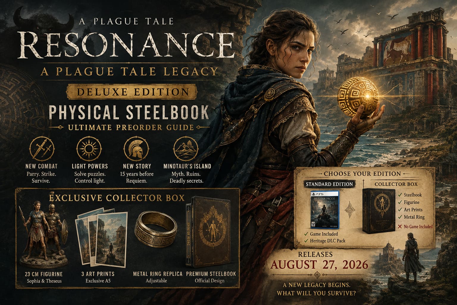 Resonance A Plague Tale Legacy Deluxe Edition Physical Steelbook: Ultimate Preorder Guide