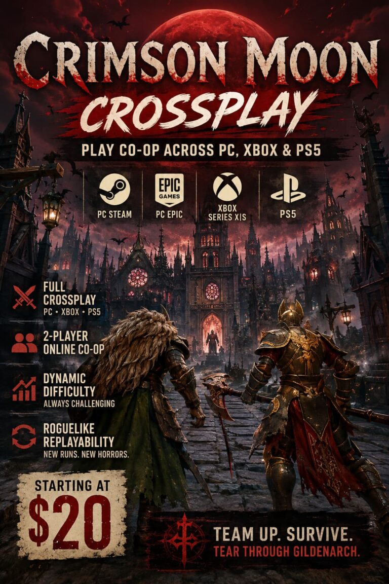 Crimson Moon Crossplay: Can You Play Co-Op Across PC, Xbox, and PS5?