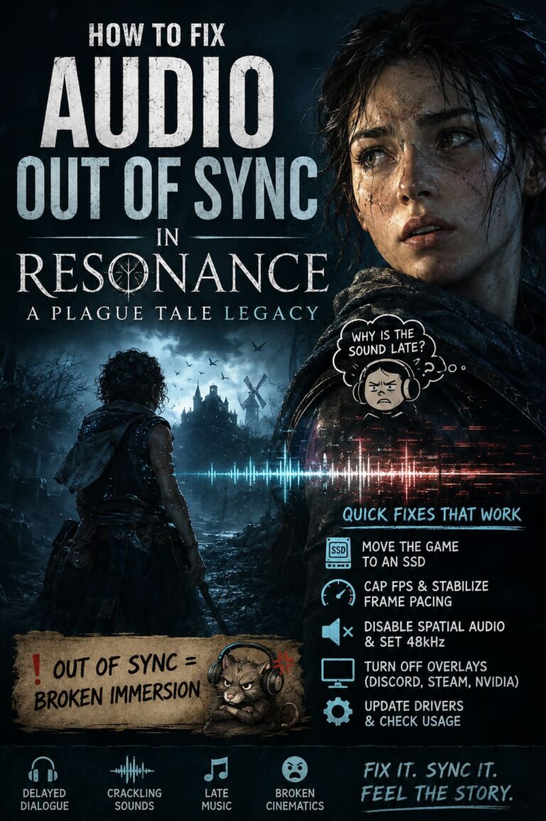 How to Fix Audio Out of Sync in Resonance: A Plague Tale Legacy How to Fix Audio Out of Sync in Resonance: A Plague Tale Legacy