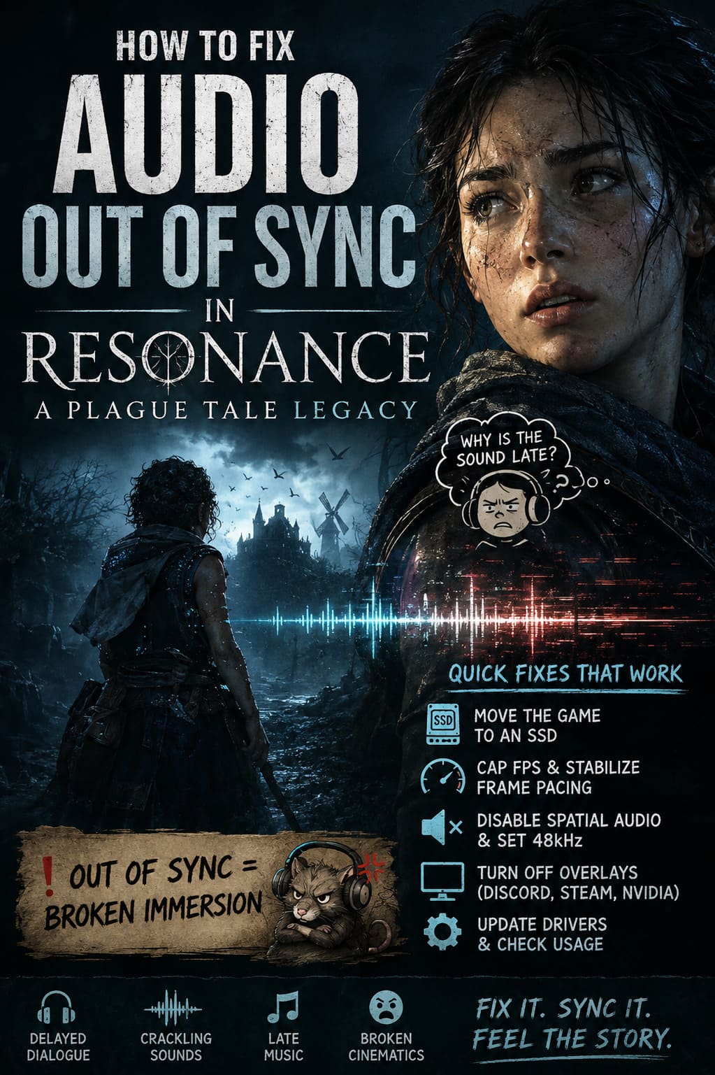 How to Fix Audio Out of Sync in Resonance: A Plague Tale Legacy