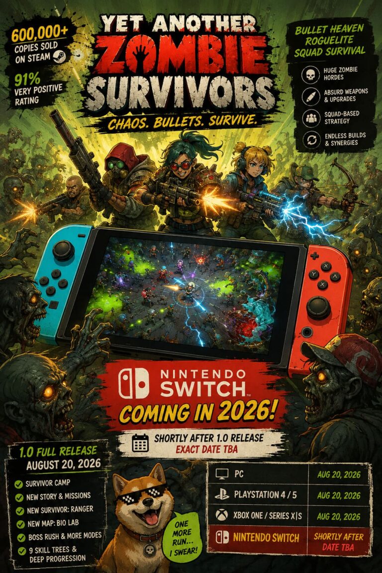 Yet Another Zombie Survivors Nintendo Switch Release Date 2026: When Is It Coming?
