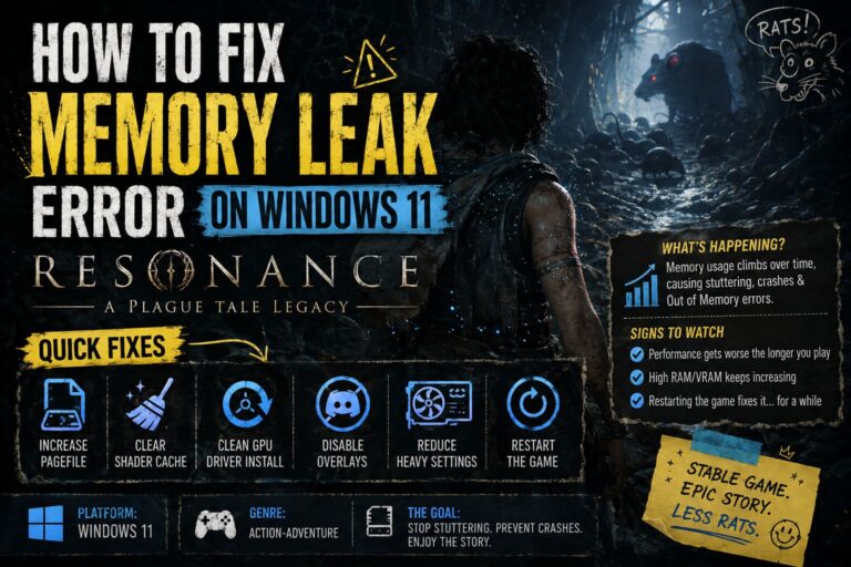 How to Fix Resonance: A Plague Tale Legacy Memory Leak Error on Windows 11 How to Fix Resonance: A Plague Tale Legacy Memory Leak Error on Windows 11