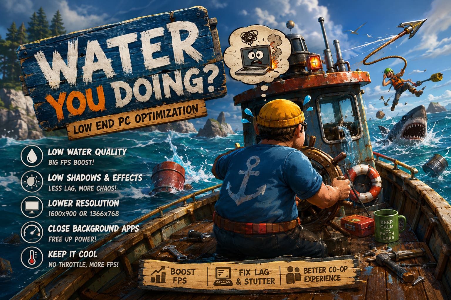 Water You Doing Low End PC Optimization: Boost FPS and Fix Lag Water You Doing Low End PC Optimization: Boost FPS and Fix Lag