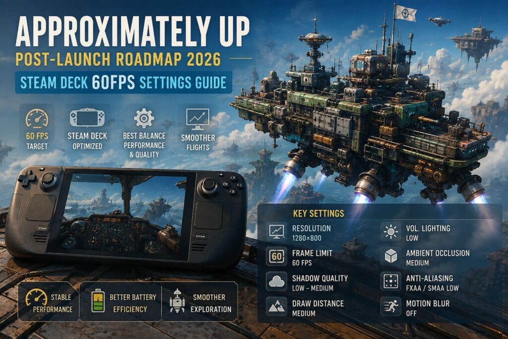 Approximately Up Post-Launch Roadmap 2026: Steam Deck 60FPS Performance ...
