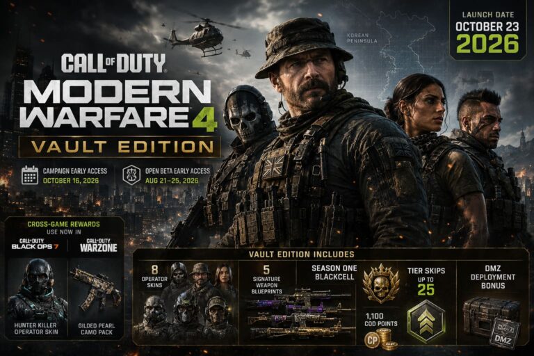 Call of Duty Modern Warfare 4 Vault Edition Pre-Order Rewards Guide (2026) Call of Duty Modern Warfare 4 Vault Edition Pre-Order Rewards Guide (2026)