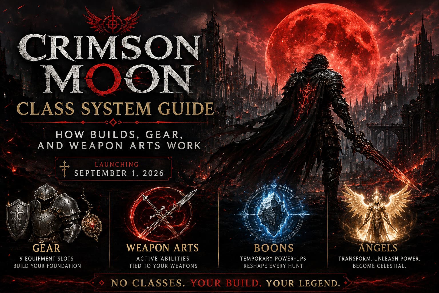 Crimson Moon Class System Guide: How Builds, Gear, and Weapon Arts Work