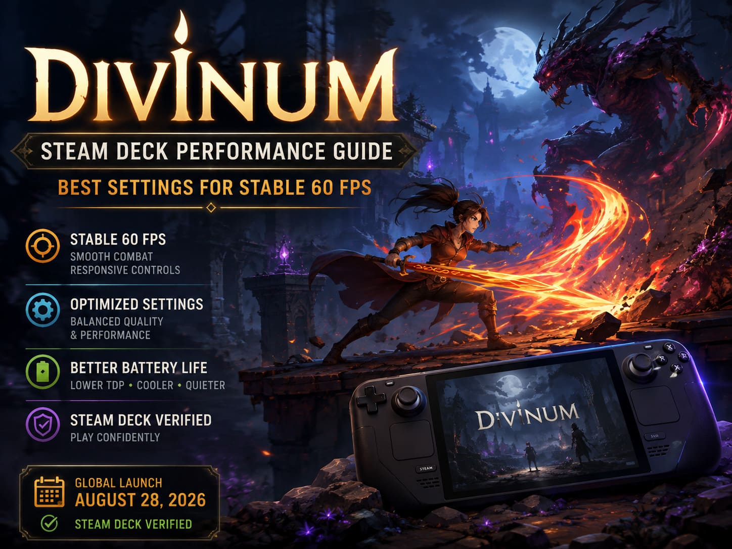Divinum Steam Deck Performance Guide: Best Settings for Stable 60 FPS Divinum Steam Deck Performance Guide: Best Settings for Stable 60 FPS