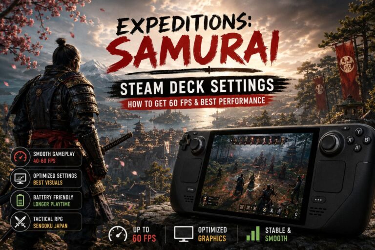 Expeditions: Samurai Steam Deck Settings - How to Get 60 FPS and Best Performance Expeditions: Samurai Steam Deck Settings – How to Get 60 FPS and Best Performance