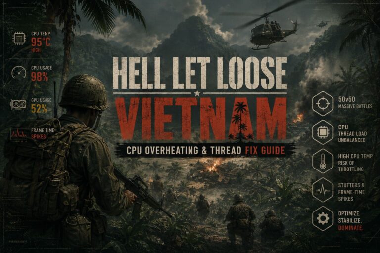 Hell Let Loose Vietnam CPU Overheating & Thread Allocation Fix Guide (2026)