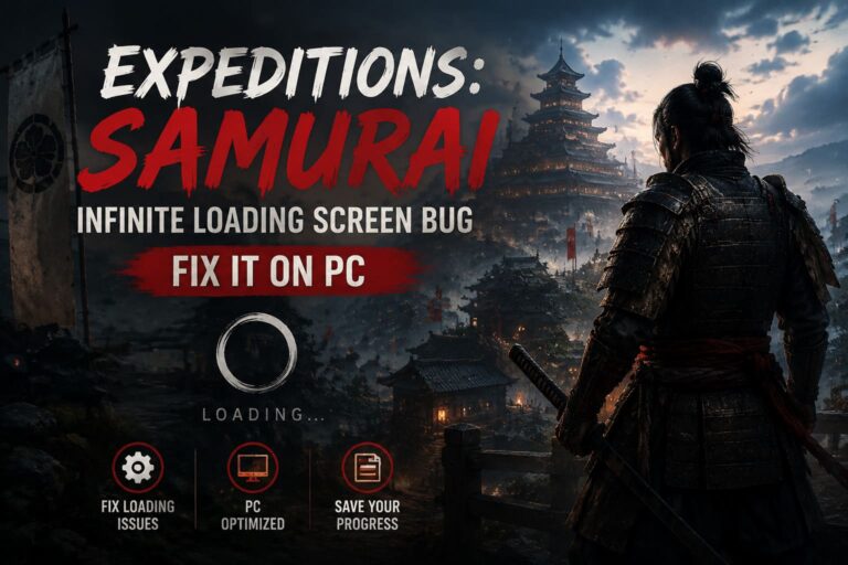 How to Fix Expeditions: Samurai Infinite Loading Screen Bug on PC