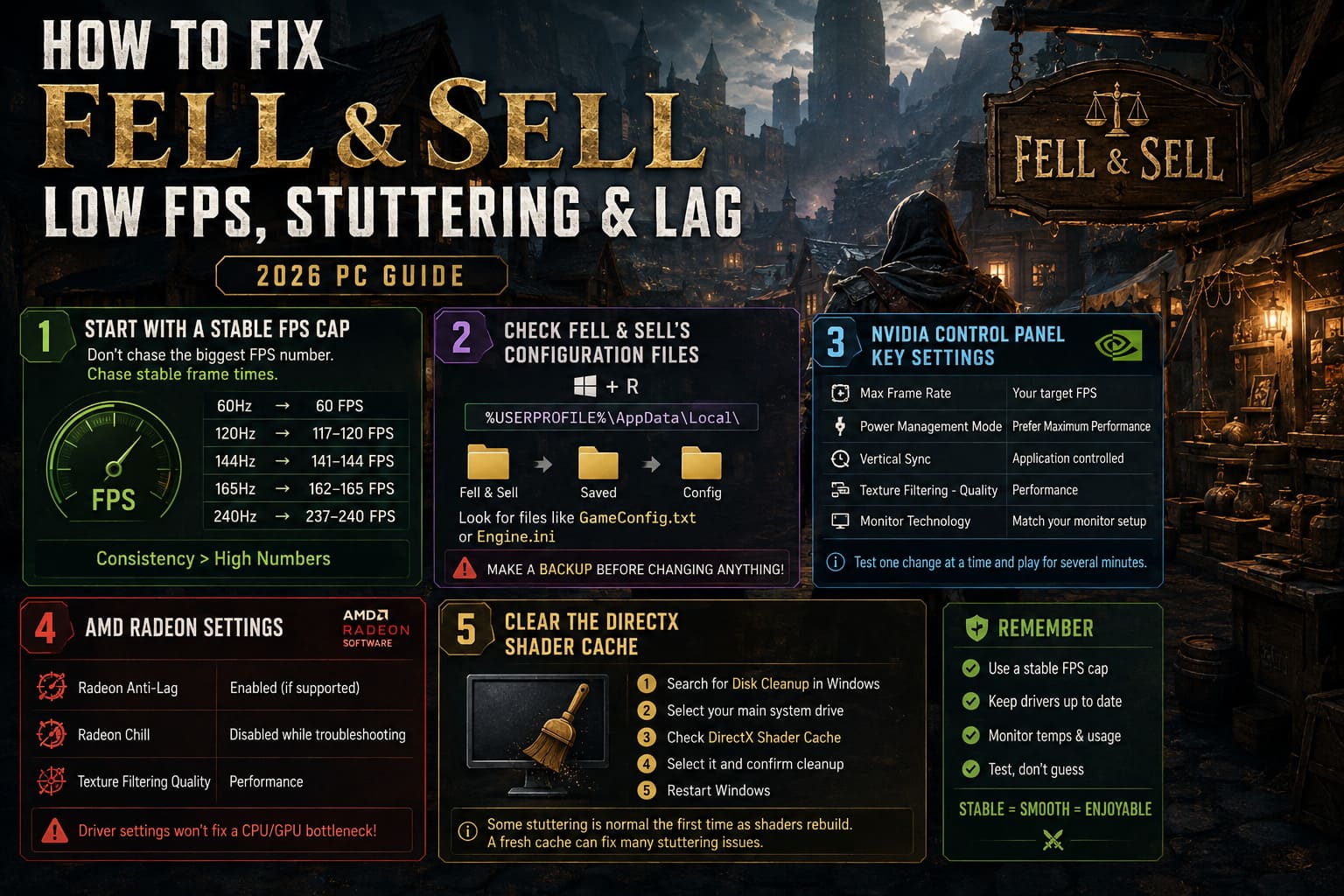 How to Fix Fell & Sell Low FPS, Stuttering, and Lag (2026 PC Guide) How to Fix Fell & Sell Low FPS, Stuttering, and Lag (2026 PC Guide)