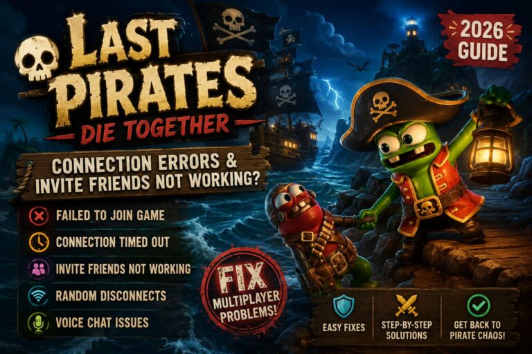 How to Fix Last Pirates: Die Together Connection Errors and Invite Friends Not Working (2026 Guide) How to Fix Last Pirates: Die Together Connection Errors and Invite Friends Not Working (2026 Guide)