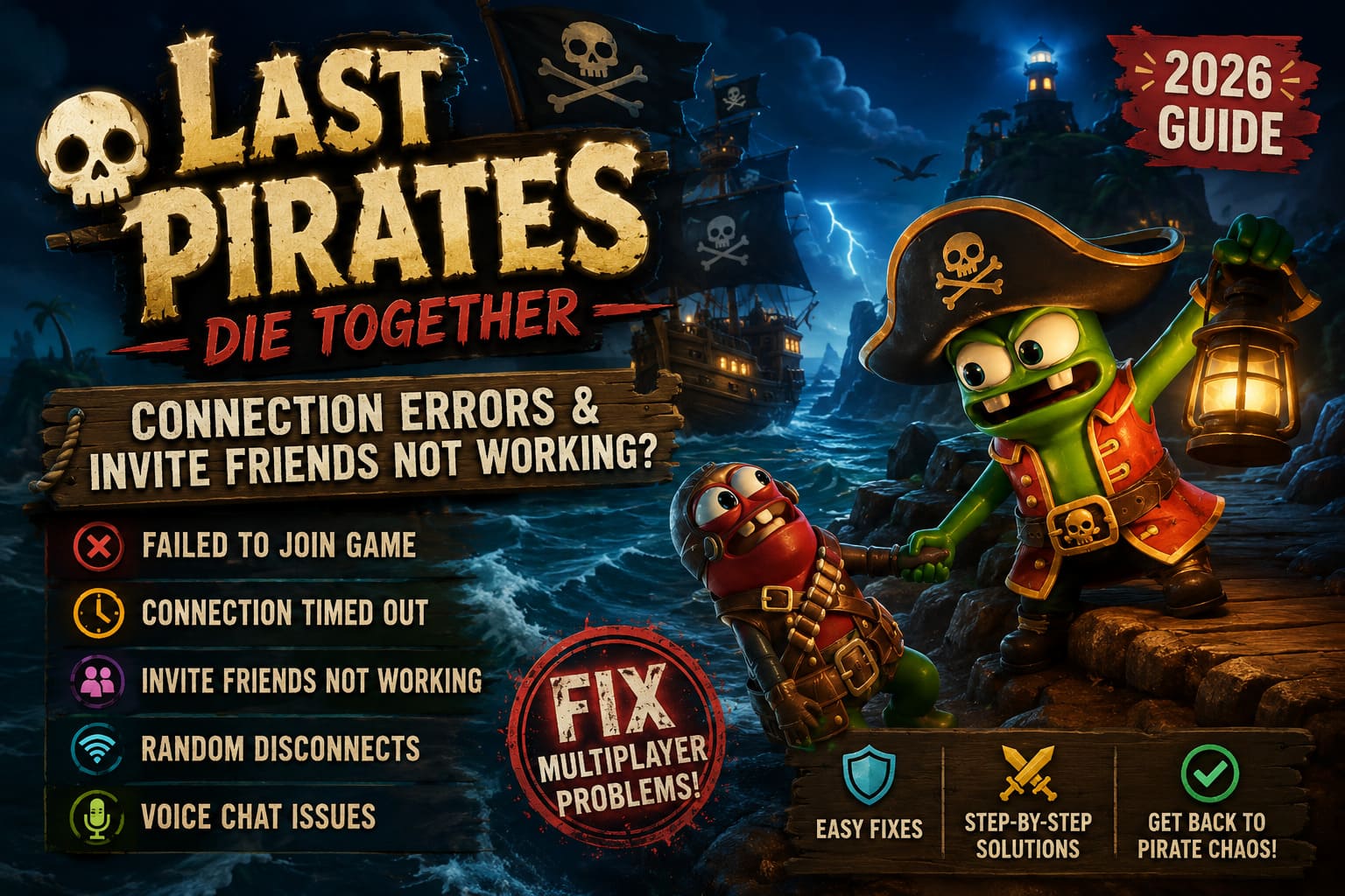 How to Fix Last Pirates: Die Together Connection Errors and Invite Friends Not Working (2026 Guide)