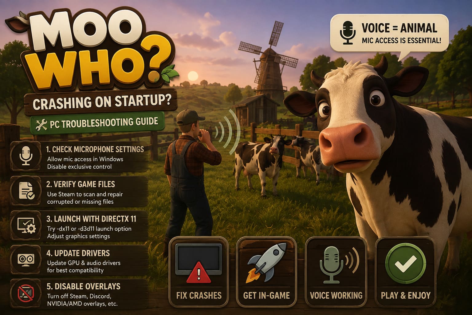 How to Fix Moo Who? Crashing on Startup: PC Troubleshooting Guide How to Fix Moo Who? Crashing on Startup: PC Troubleshooting Guide