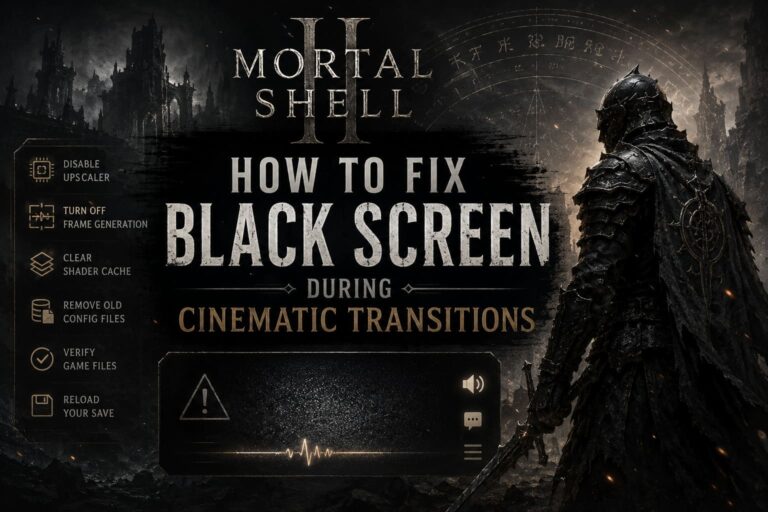 How to Fix Mortal Shell 2 Black Screen During Cinematic Transitions How to Fix Mortal Shell 2 Black Screen During Cinematic Transitions
