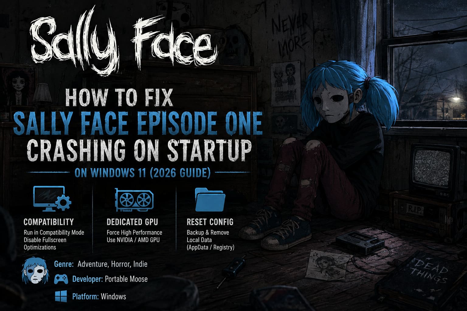 How to Fix Sally Face Episode One Crashing on Startup on Windows 11 (2026 Guide) How to Fix Sally Face Episode One Crashing on Startup on Windows 11 (2026 Guide)