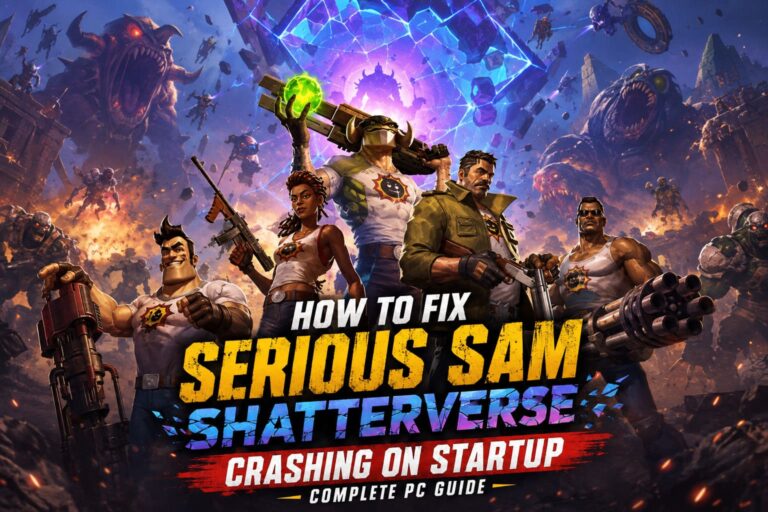 How to Fix Serious Sam Shatterverse Crashing on Startup (Complete PC Guide)