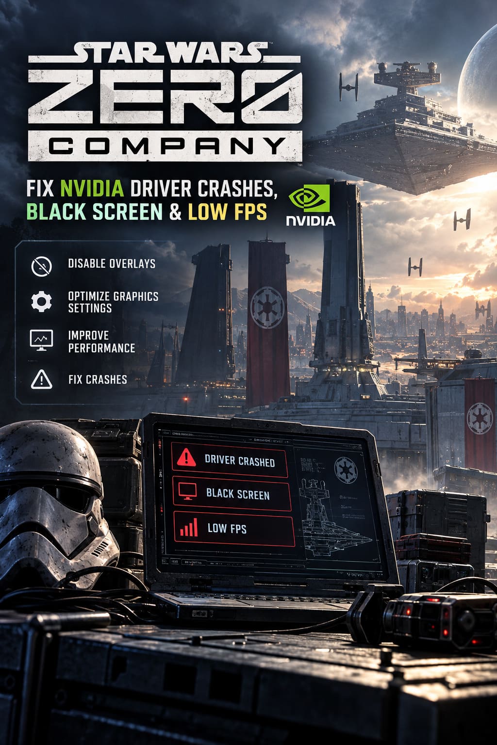How to Fix Star Wars Zero Company Nvidia Driver Crashes, Black Screen, and Low FPS on PC How to Fix Star Wars Zero Company Nvidia Driver Crashes, Black Screen, and Low FPS on PC