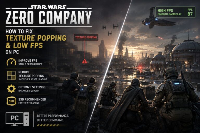How to Fix Star Wars Zero Company Texture Popping and Low FPS on PC How to Fix Star Wars Zero Company Texture Popping and Low FPS on PC