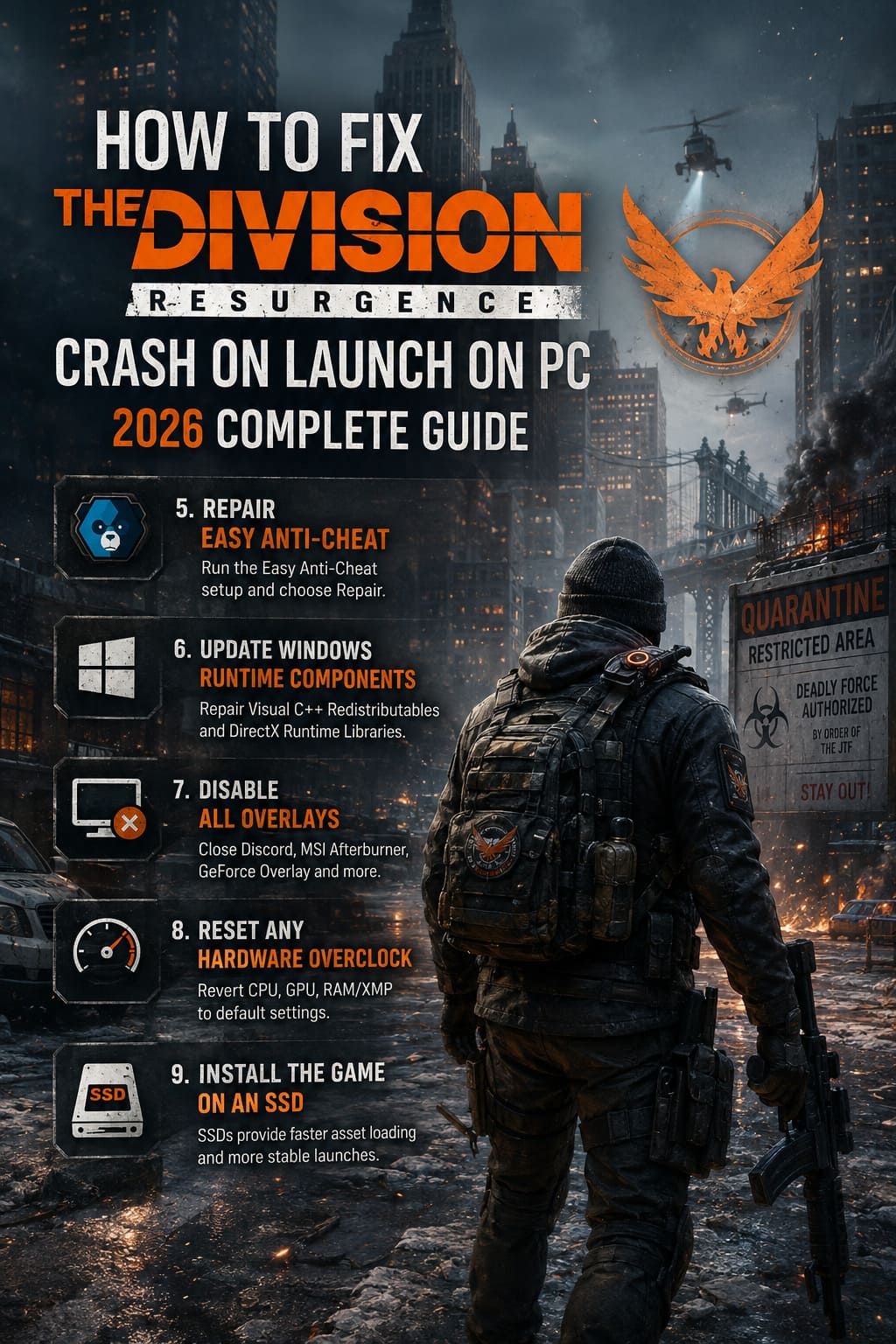 How to Fix The Division Resurgence Crash on Launch on PC (2026 Complete Guide) How to Fix The Division Resurgence Crash on Launch on PC (2026 Complete Guide)