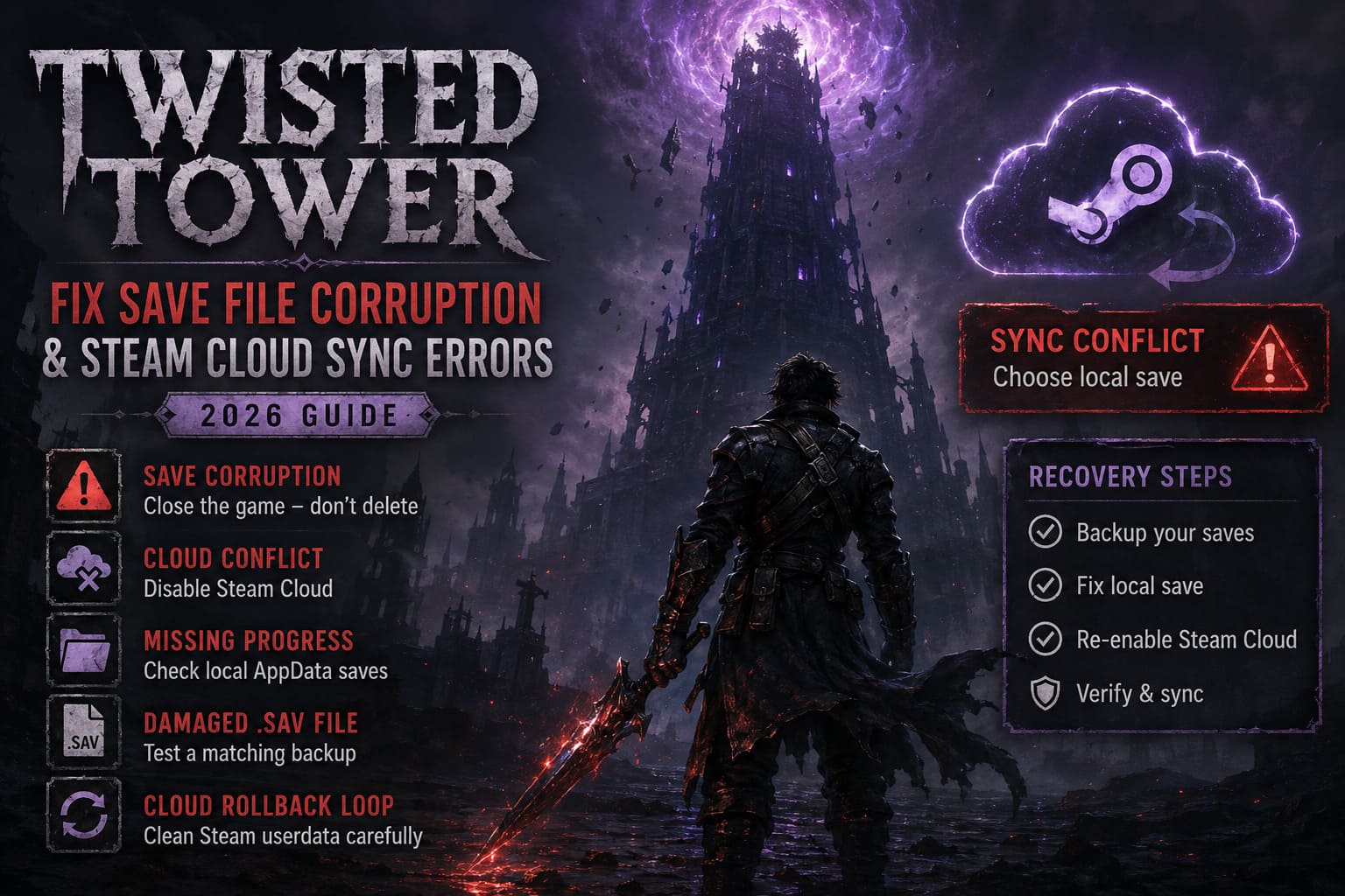 How to Fix Twisted Tower Save File Corruption and Steam Cloud Sync Errors (2026 Guide) How to Fix Twisted Tower Save File Corruption and Steam Cloud Sync Errors (2026 Guide)