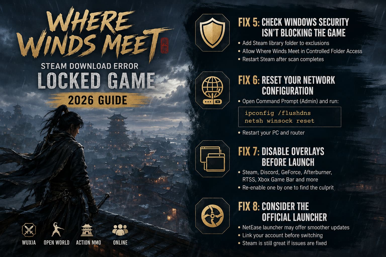 How to Fix Where Winds Meet Steam Download Error Locked Game (2026 Guide) How to Fix Where Winds Meet Steam Download Error Locked Game (2026 Guide)