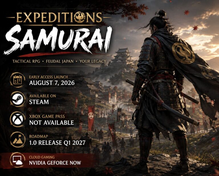 Is Expeditions: Samurai on Xbox Game Pass? 2026 Release Date and Platform Guide