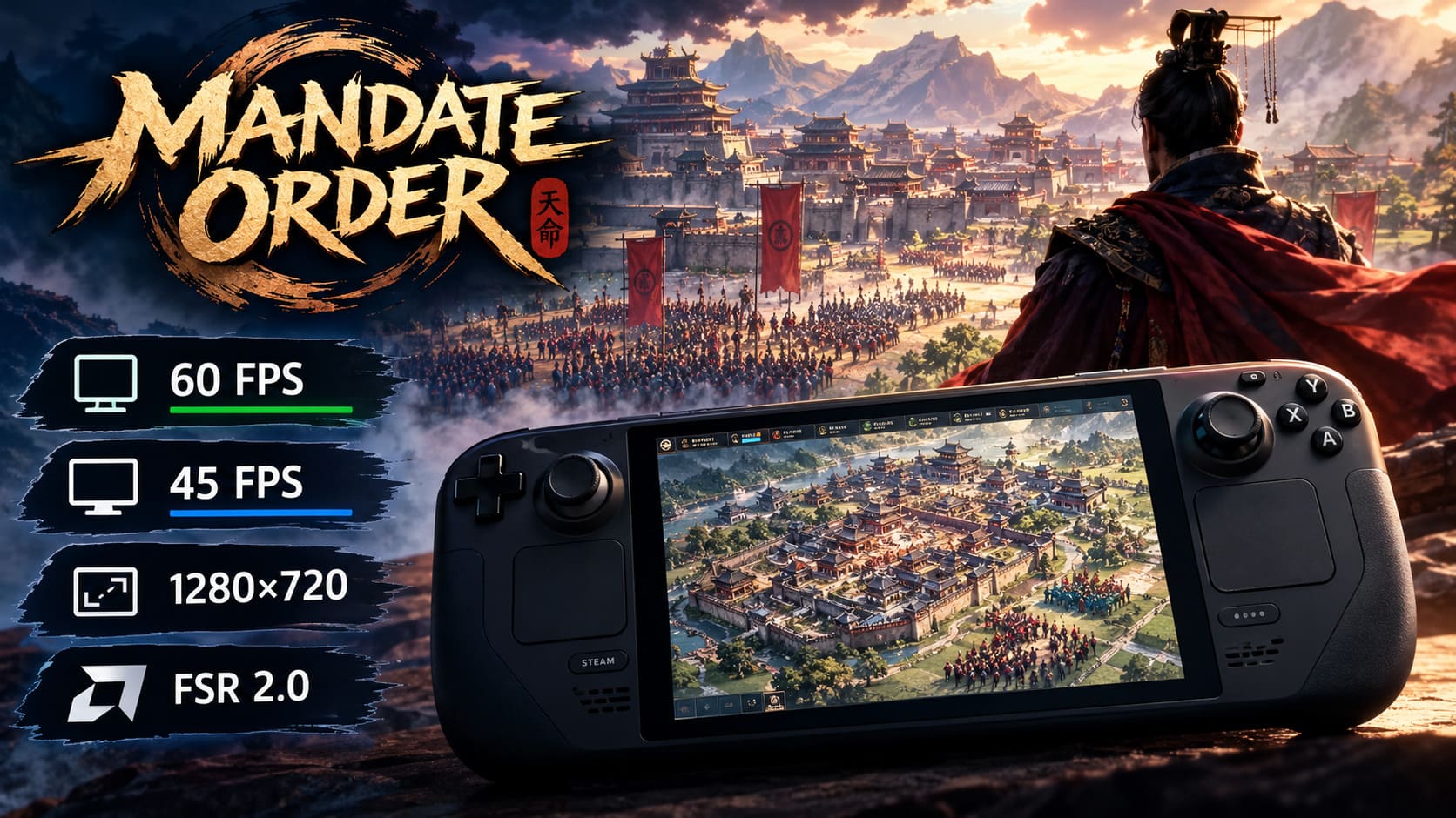 Mandate Order Steam Deck Best Settings: How to Get 60FPS or Smooth Performance