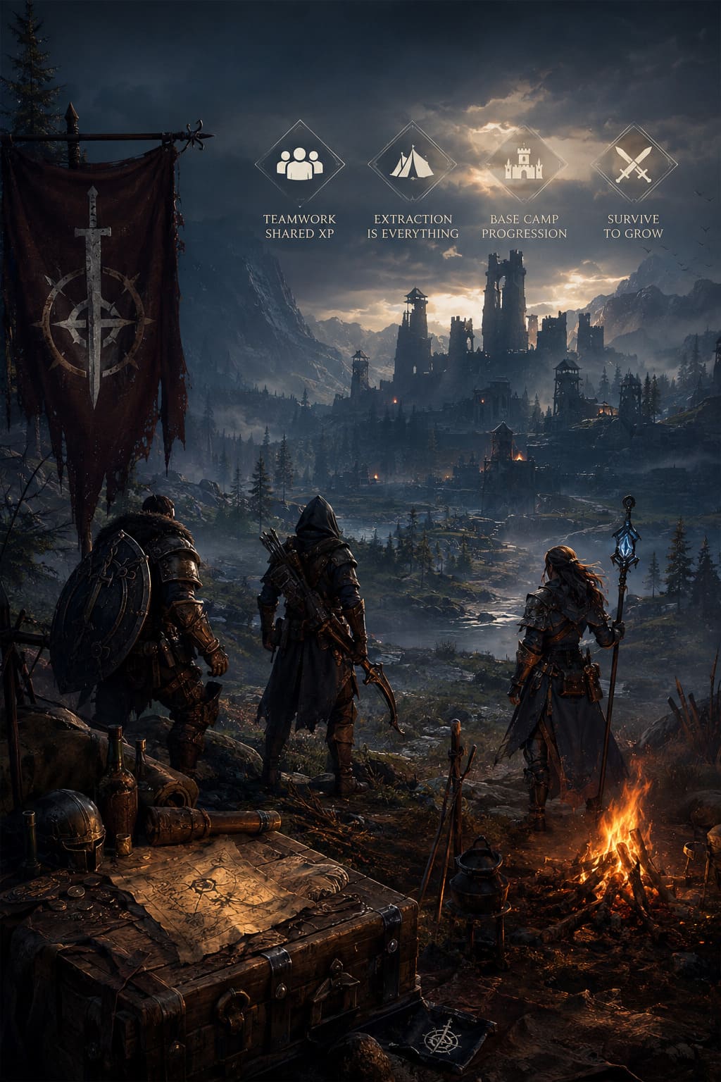 Mistfall Hunter Shared Team XP Progression System: Multiplayer Leveling Guide