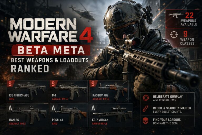 Modern Warfare 4 Beta Meta: Best Weapons and Loadouts Ranked (2026) Modern Warfare 4 Beta Meta: Best Weapons and Loadouts Ranked (2026)