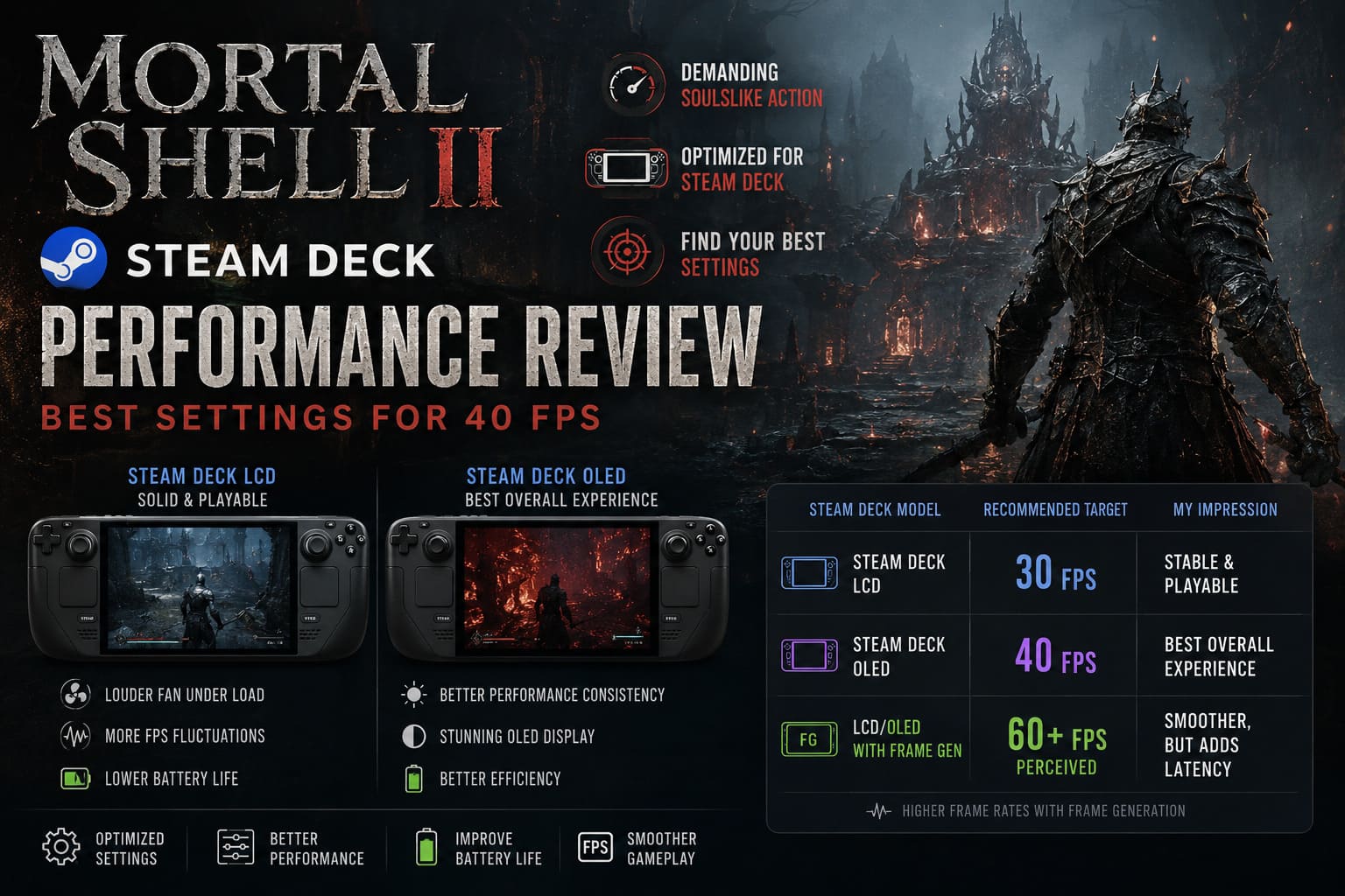 Mortal Shell 2 Steam Deck Performance Review: Best Settings For 40 FPS Mortal Shell 2 Steam Deck Performance Review: Best Settings For 40 FPS