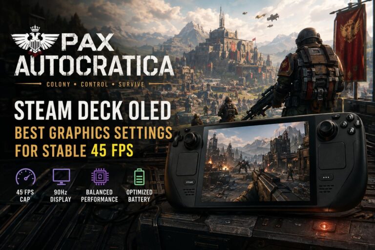 Pax Autocratica Steam Deck OLED: Best Graphics Settings for Stable 45 FPS Pax Autocratica Steam Deck OLED: Best Graphics Settings for Stable 45 FPS