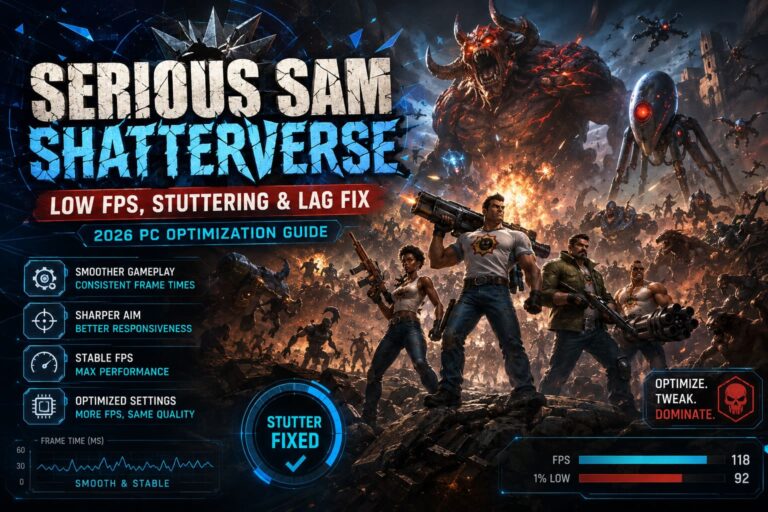 Serious Sam Shatterverse Low FPS, Stuttering & Lag Fix: 2026 PC Optimization Guide